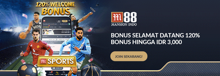 Ilustrasi antarmuka taruhan olahraga dan live casino di platform M88 yang responsif